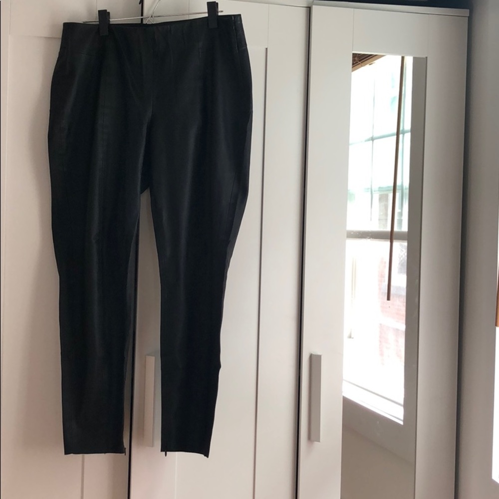 Vegan Leather Cigarette Pants